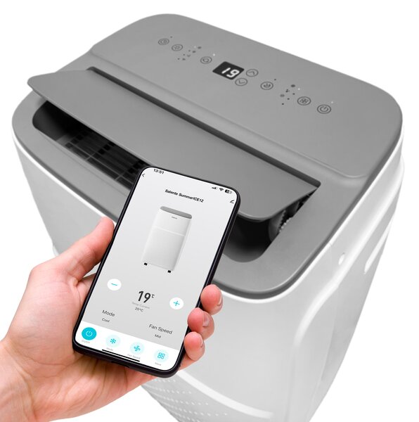 Salente SummerICE12, chytrá mobilní klimatizace, 12000 BTU, WiFi+Bluetooth, dálk. ovl