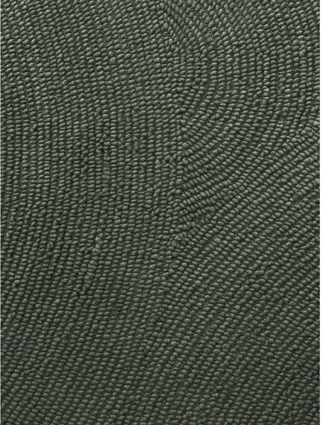 Tmavě zelený ručně tkaný vlněný koberec 200x300 cm Calmio – Hanse Home