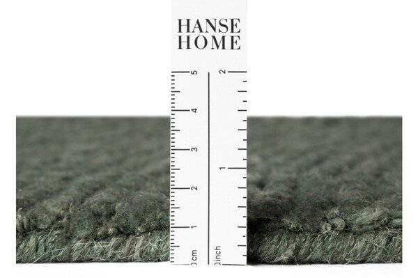 Tmavě zelený ručně tkaný vlněný koberec 200x300 cm Calmio – Hanse Home