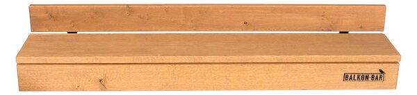 Balkonová polička BalkonBar Mini typ uchycení:: obdelníkový tvar 0 - 5,5cm x 0 - 16,5cm, materiál a barva BalkonBar: classic