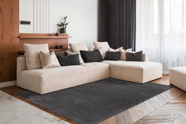 KOBEREC, 80/150 cm antracitová - Online Only koberce & rohožky, Online Only