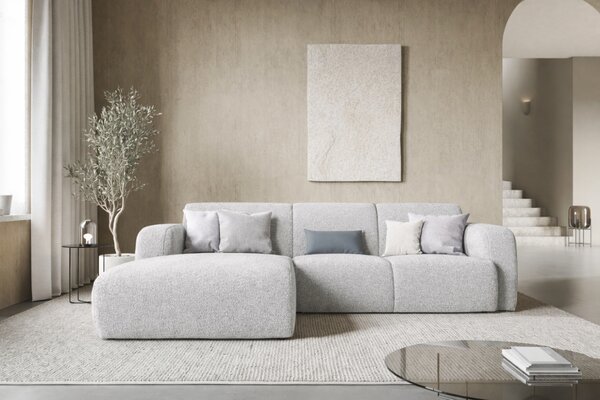 -25 % Dny MOMENTI– Windsor & Co Bouclé rohová pohovka Lola 250 cm, levá
