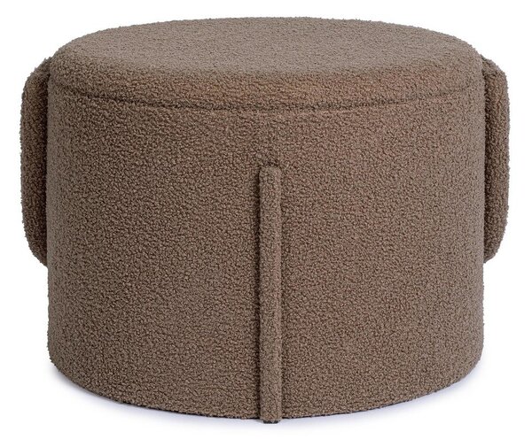 Taupe taburet z textilie bouclé Anthea – Yes Everyday