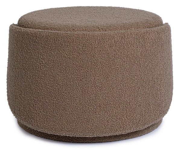 Taupe taburet z textilie bouclé Anthea – Yes Everyday