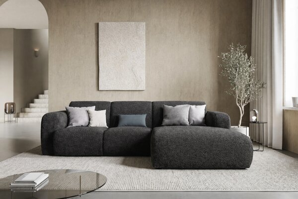 -25 % Dny MOMENTI– Windsor & Co Bouclé rohová pohovka Lola 250 cm, pravá