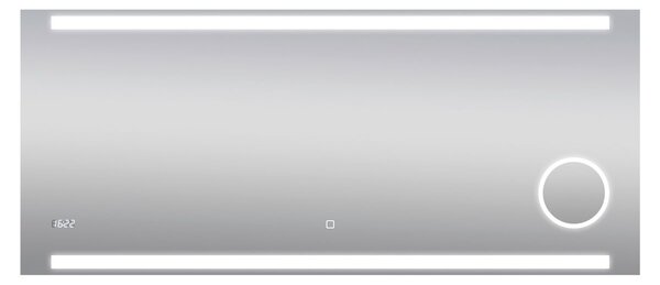 Silver Zrcadlo s LED osvětlením Rey, 140 × 60 cm
