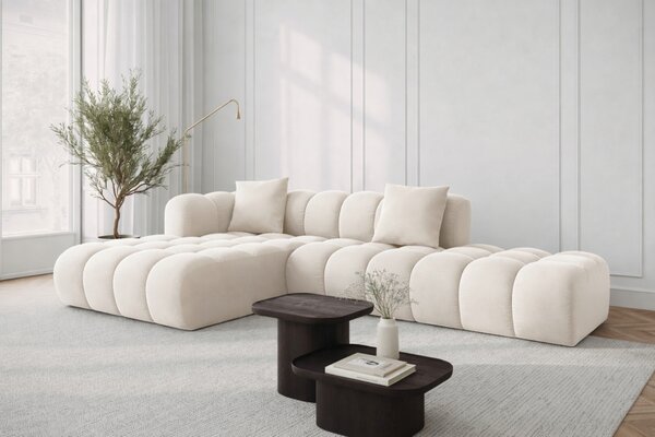 -25 % Dny MOMENTI– Windsor & Co Sametová rohová pohovka Halley 309 cm, levá