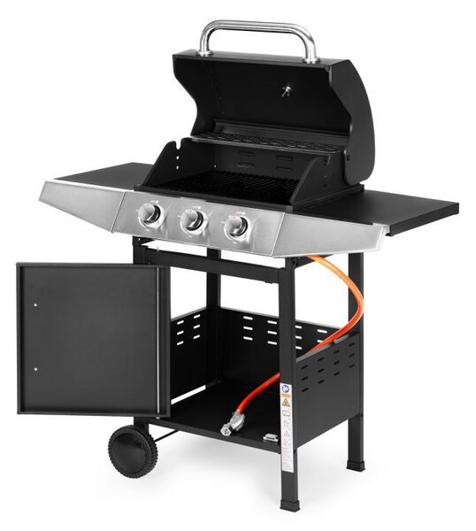 MultiGarden QL-02 Plynový zahradní gril 10,2 kW, 3 hoáky, teplomr, regulátor