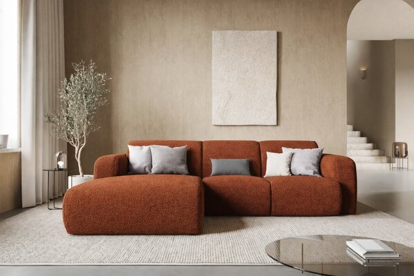 -25 % Dny MOMENTI– Windsor & Co Bouclé rohová pohovka Lola 250 cm, levá