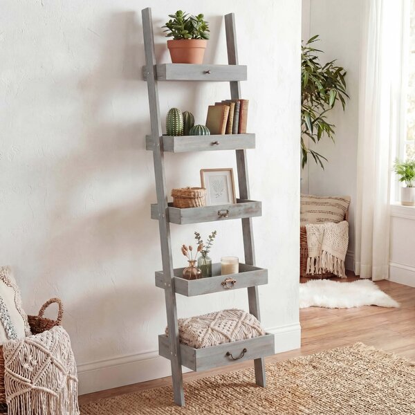 Policový stojan Stojan na rostliny Stojan na kvtiny, 169x43x32cm, Shabby look, Vintage edá