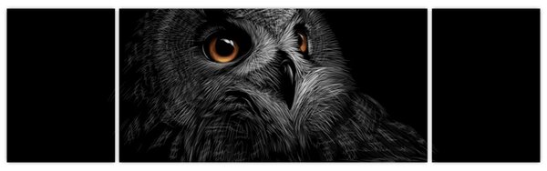Obraz - Sova, ilustrace (170x50 cm)