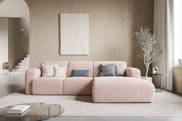 -25 % Dny MOMENTI– Windsor & Co Bouclé rohová pohovka Lola 250 cm, pravá