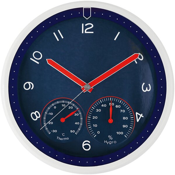 Designové plastové hodiny modré MPM E01.3084