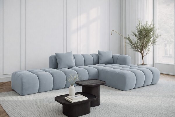 -25 % Dny MOMENTI– Windsor & Co Sametová rohová pohovka Halley 309 cm, pravá