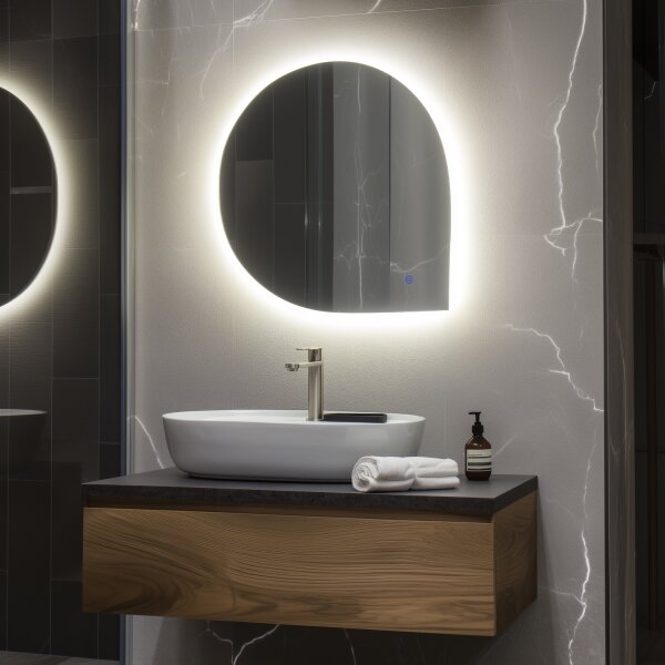 Brilagi - LED Koup. zrcadlo RICADI LED/19W/230V 60x60 cm IP44 CRI 90 stmív.+CCT