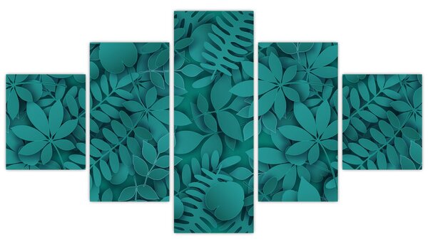 Obraz listů (125x70 cm)