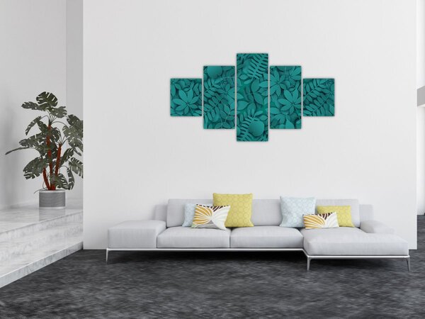 Obraz listů (125x70 cm)