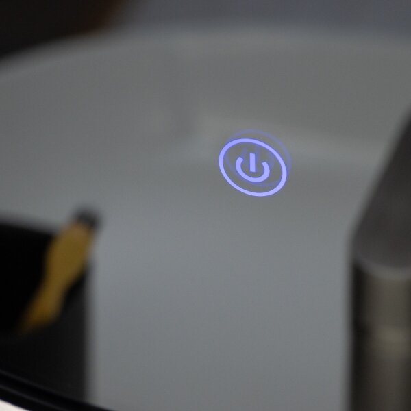 Brilagi - LED Koup. zrcadlo VENA BLACK LED/19W/230V 60 cm IP44 CRI 90 stmív.+CCT