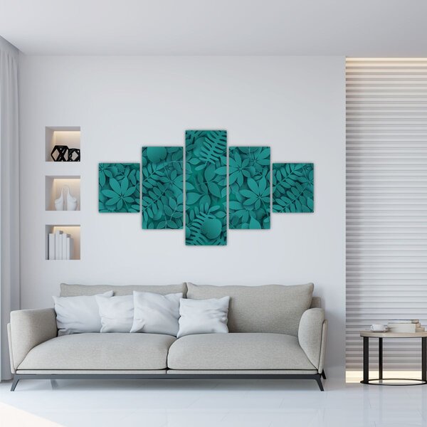 Obraz listů (125x70 cm)