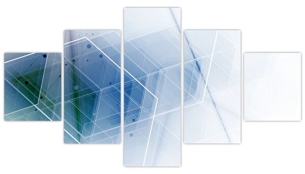 Obraz - Geometrické útvary (125x70 cm)