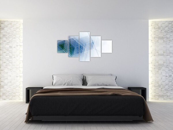 Obraz - Geometrické útvary (125x70 cm)