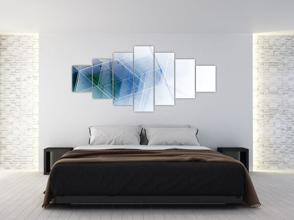 Obraz - Geometrické útvary (210x100 cm)