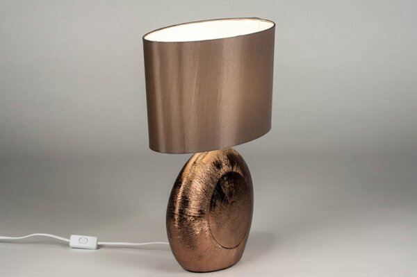 Stolní designová lampa Avrill Brown B (LMD)