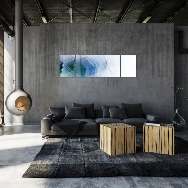 Obraz - Geometrické útvary (170x50 cm)
