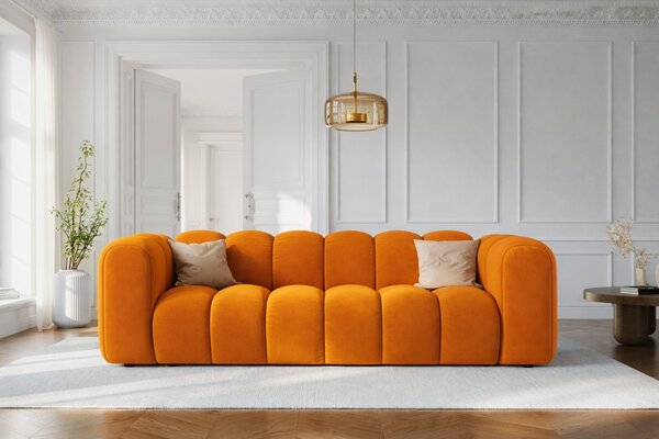 -25 % Dny MOMENTI– Micadoni Sametová pohovka Lupine 228 cm
