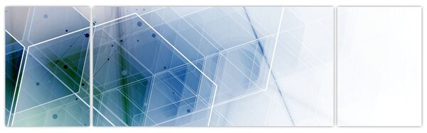 Obraz - Geometrické útvary (170x50 cm)