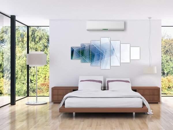 Obraz - Geometrické útvary (210x100 cm)