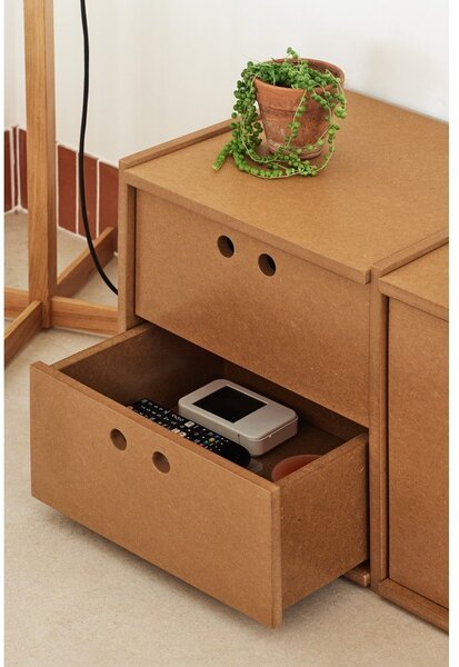 TV stolek v přírodní barvě 157x42x40 cm Wally – Teulat