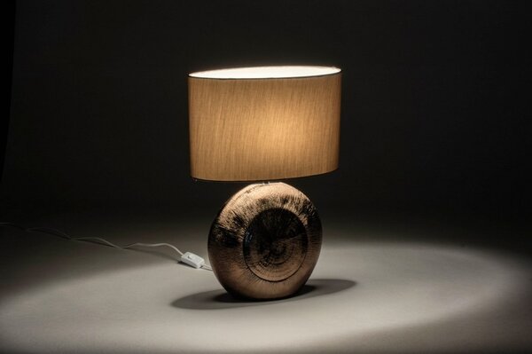 Stolní designová lampa Avrill Brown B (LMD)