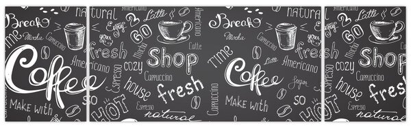 Obraz - Coffee (170x50 cm)
