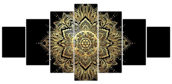 Obraz - Mandala bohatství (210x100 cm)