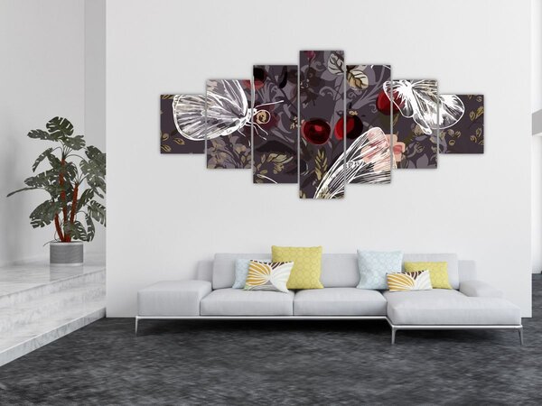 Obraz motýlů (210x100 cm)