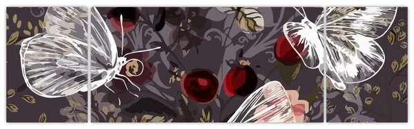 Obraz motýlů (170x50 cm)