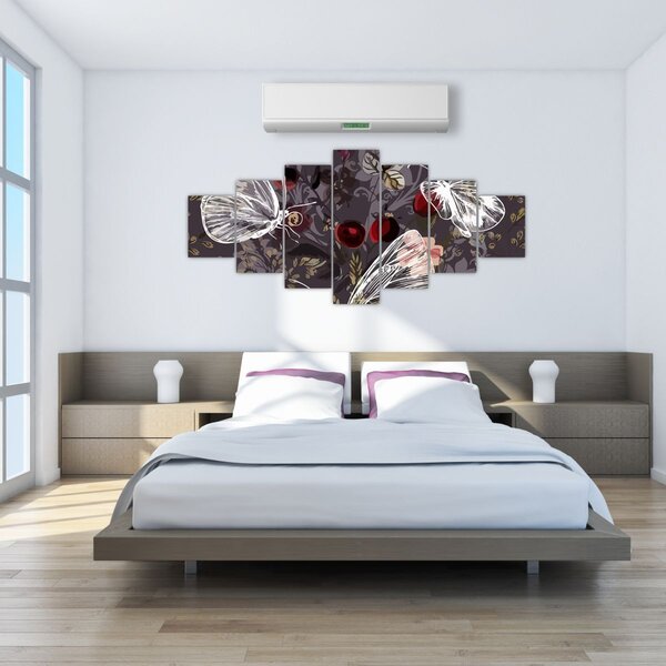 Obraz motýlů (210x100 cm)