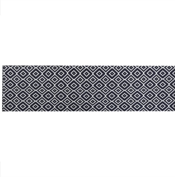 Koberec 80 x 300 cm černý/bílý KARUNGAL