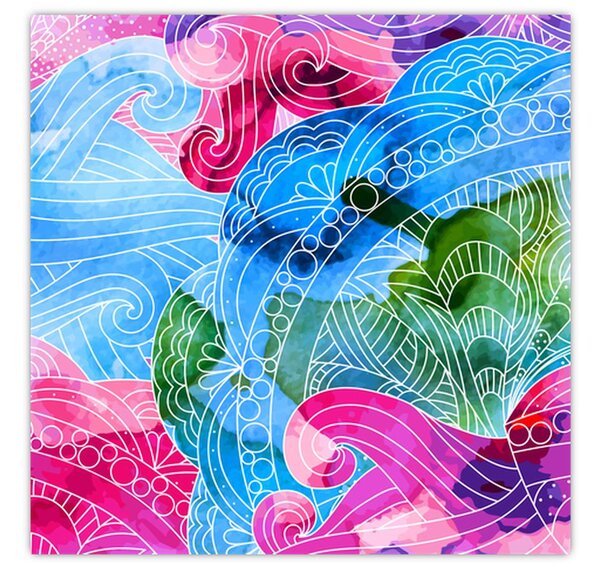 Obraz - Barevné vlny (30x30 cm)