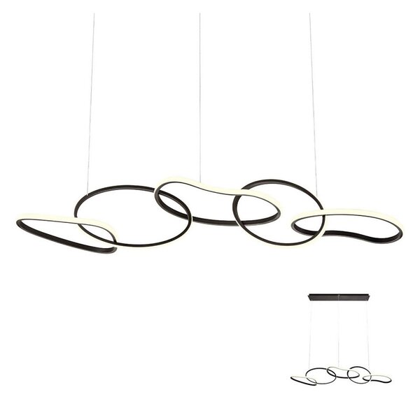 Redo 01-2599 - LED Stmívatelný lustr na lanku BIAS LED/108,6W/230V 3000K černá