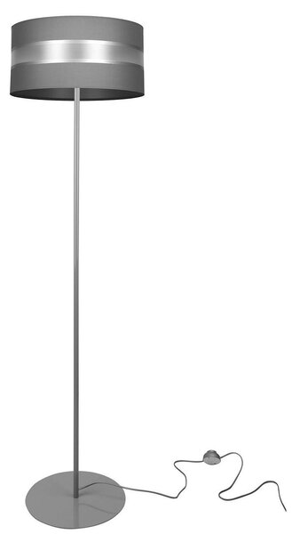 Podlahová lampa ELEGANCE, 1x textilní stínítko (výběr z 5 barev), (výběr ze 3 barev konstrukce), (fi 40cm)