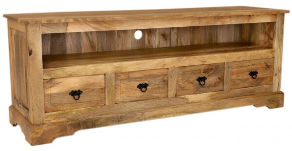 TV stolek 160x60x45 Guru z masivu mango