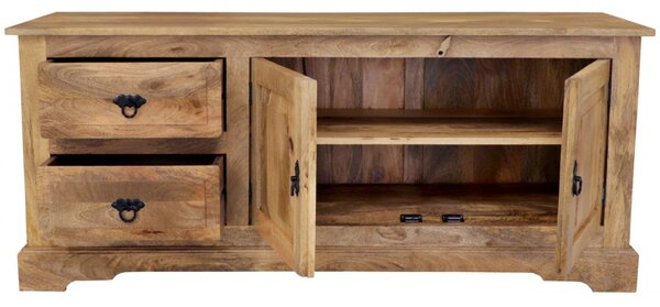 TV stolek 140x60x45 Guru z masivu mango