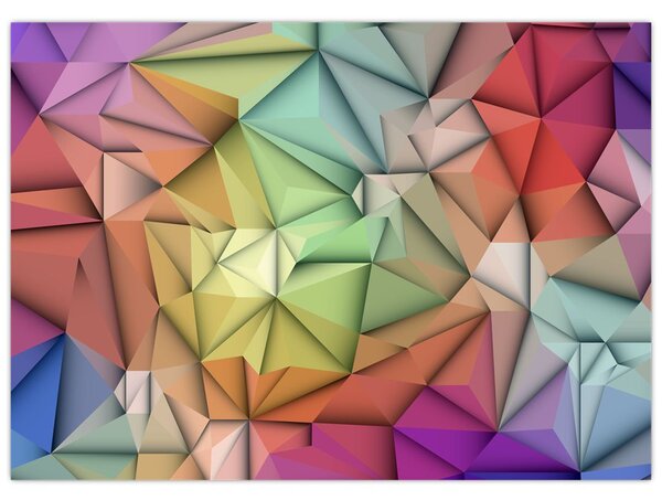 Obraz - Polygonální abstrakce (70x50 cm)