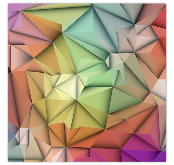 Obraz - Polygonální abstrakce (30x30 cm)