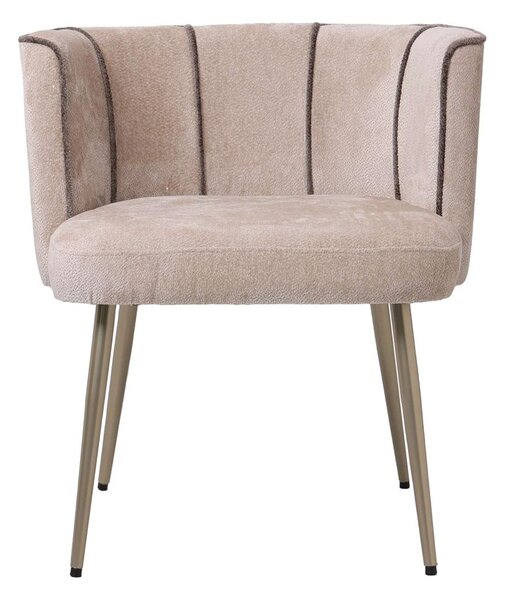 PTMD Collection Nell Beige jídelní židle Afrodita 3 béžové pruhy