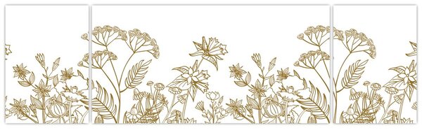 Obraz - Luční kvítí (170x50 cm)