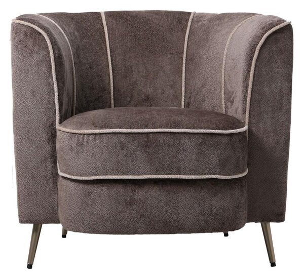 PTMD Collection John Grey fauteuil Afrodita 7 mocco béžových pruhů