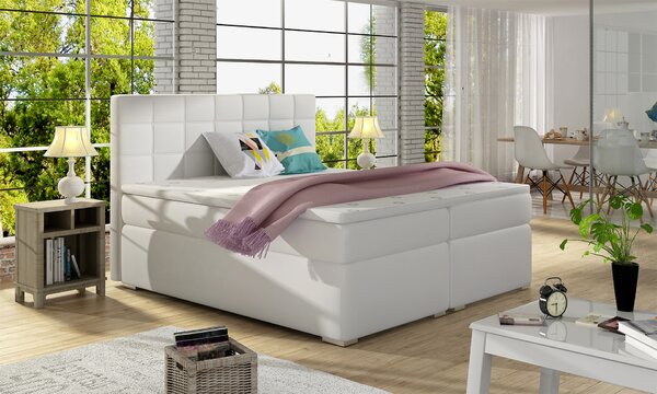 Eltap Čalouněná postel Alice s úložným prostorem Materiál a barva potahu: Soft 17 - bílá, Rozměr: 140x200